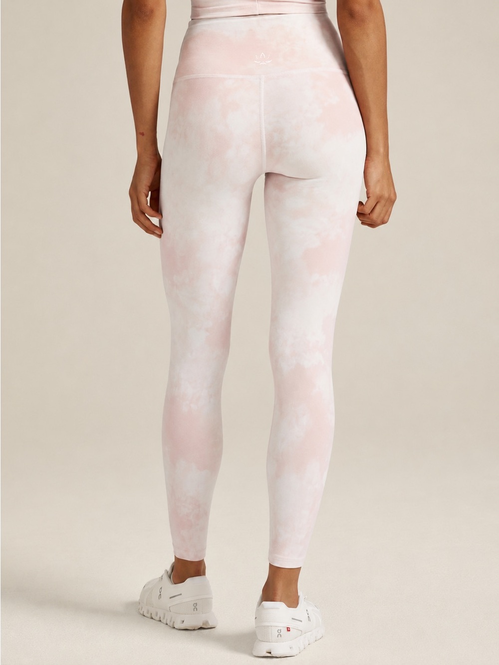 Beyond Yoga Pink Smoke Tie-Dye High-Rise Leggings